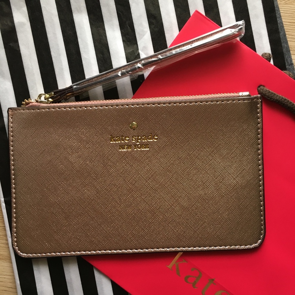 Kate Spade Rose Gold Wristlet